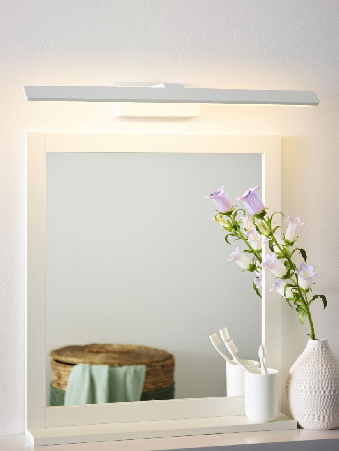 Lucide BETHAN - Bathroom Mirror light - LED - 1x12W 3000K - IP21 - White
